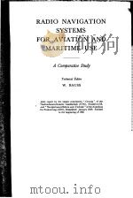RADIO NAVIGATION SYSTEMS FOR AVIATION AND MARITIME USE A COMPARATIVE STUDY（ PDF版）