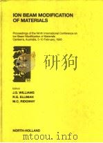 ION BEAM MODIFICATION OF MATERIALS（1996 PDF版）