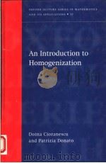 AN INTRODUCTION TO HOMOGENIZATION 1999 PDF电子版封面 0198565542 DOINA CIORANESCU PATRIZIA DON