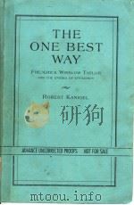 THE ONE BEST WAY 1997 PDF电子版封面 0670864021