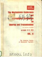 THE MECHANISMS CONFERENCE AND INTERNATIONAL SYMPOSIUM ON GEARING AND TRANSMISSIONS  VOL.2（ PDF版）
