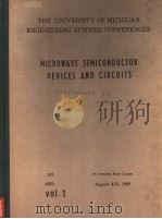 MICROWAVE SEMICONDUCTOR DEVICES AND CIRCUITS  VOL.1（ PDF版）