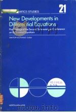 NEW DEVELOPMENTS IN DIFFERENTIAL EQUATIONS PDF电子版封面