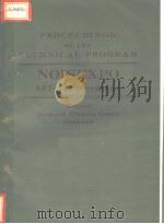 PROCEEDINGS OF THE TECHNICAL PROGRAM  NOISEXPO NATIONAL NOISE AND VIBRATION CONTROL CONFERENCE（ PDF版）