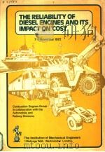 THE RELIABILITY OF DIESEL ENGINES AND ITS IMPACT ON COST PDF电子版封面 085298202X