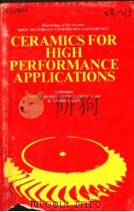 PROCEEDINGS OF THE SECOND ARMY MATERIALS TECHNOLOGY CONFERENCE CERAMICS FOR HIGH PERFORMANCE APPLICA（ PDF版）