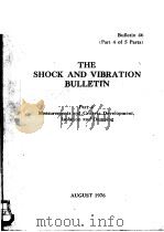 THE SHOCK AND VIBRATION BULLETIN PART 4 PDF电子版封面