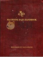 MACHINING DATA HANDBOOK 2ND EDITION PDF电子版封面