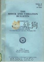 THE SHOCK AND VIBRATION BULLETIN BULLETIN 40 PART 5 1969 PDF电子版封面