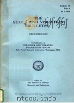 THE SHOCK AND VIBRATION BULLETIN BULLETIN 40 PART 6 1969 PDF电子版封面