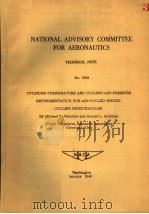 CYLINDER-TEMPERATURE AND COOLING-AIR-PRESSURE INSTRUMENTATION FOR AIR-COOLED-ENGINE COOLING INVESTIG（ PDF版）