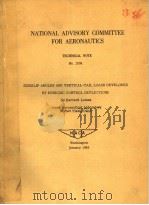 SIDESLIP ANGLES AND VERTICAL-TAIL LOADS DEVELOPED BY PERIODIC CONTROL DEFLECTIONS PDF电子版封面 HARVARD LOMAX