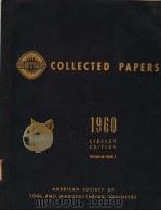 COLLECTED PAPERS 1960 LIBRARY EDITION VOLUME 60 BOOK 2 PDF电子版封面