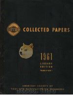 COLLECTED PAPERS 1961 LIBRARY EDITION VOLUME 61 BOOK 1 PDF电子版封面