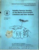 SATELLITE REMOTE SENSING OF THE MARINE ENVIRONMENT:LITERATURE AND DATA SOURCES PDF电子版封面