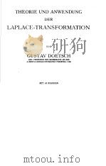 THEORIE UND ANWENDUNG DER LAPLACE-TRANSFORMATION PDF电子版封面