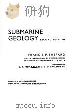 SUBMARINE GEOLOGY SECOND EDITION PDF电子版封面 FRANCIS P.SHEPARD