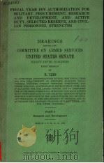HEARINGS BEFORE THE COMMITTEE ON ARMED SERVICES UNITED STATES SENATE NINETY-FIFTH CONGRESS FIRST SES（ PDF版）