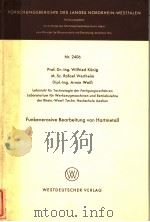 FUNKENEROSIVE BEARBEITUNG VON HARTMETALL PDF电子版封面 353102406X