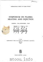 SYMPOSIUM ON PLASMA HEATING AND INJECTION PDF电子版封面