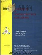 10TH SYMPOSIUM ON NONDESTRUCTIVE EVALUATION（ PDF版）