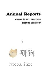 ANNUAL REPORTS VOLUME 72 SECTION B PDF电子版封面