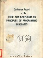 CONFERENCE RECORD OF THE THIRD ACM SYMPOSIUM ON PRINCIPLES OF PROGRAMMING LANGUAGES（ PDF版）