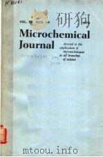 MICROCHEMICAL JOURNAL VOL.20 NOS.1-4 PDF电子版封面 A.J.BARNARD,JR. H.A.FLASCHKA