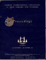 FOURTH INTERNATIONAL CONVENTION OF DROP FORGERS AND STAMPERS PROCEEDINGS（ PDF版）