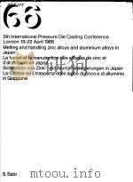 SCHMELZEN VON ZINK-UND ALUMINIUMLEGIERUNGEN IN JAPAN SHIGERU SATO ASSISTANT GENERAL MANAGER DIE CAST PDF电子版封面 S.SATO