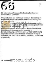 THE PRODUCTION AND WORKING OF PRESSURE DIE CASTINGS IN MAGNESIUM ALLOYS WITH SPECIAL REFERENCE TO ME（ PDF版）