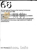 SICHERHEITSMASSNAHMEN IN BRITISCHEN DRUCKGIESSEREIEN PDF电子版封面 D.C.THOMAS