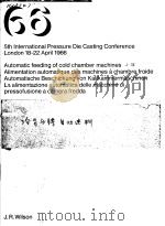 AUTOMATIC FEEDING OF COLD CHAMBER MACHINES PDF电子版封面 J.R.WILSON