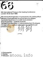 STURCTURAL INHOMOGENEITY IN HYPOEUTECTIC DIE CASTINGS（ PDF版）