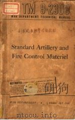 STANDARD ARTILLERY AND FIRE CONTROL MATERIEL PDF电子版封面