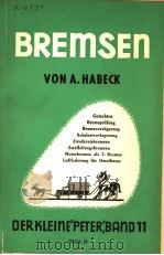 BREMSEN TEIL 2 PDF电子版封面 OBERING.A.HABECK