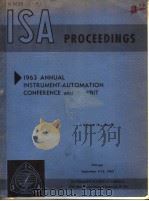 1963 ANNUAL INSTRUMENT-AUTOMATION CONFERENCE AND EXHIBIT  VOLUME 18 PART 2（ PDF版）