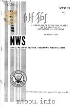 A COMPARISON OF EXTRACTION SOLVENTS FOR THE ANALYSIS OF COMPOSITION A-3 EXPLOSIVE 25 MARCH 1970（ PDF版）