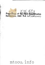 PROCEEDINGS OF THE FLUID AMPLIFICATION SYMPOSIUM 1965 VOL.3 PDF电子版封面