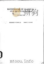 MATHEMATICS OF CLASSICAL AND QUANTUM PHYSICS VOLUME 2 PDF电子版封面