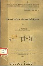 LES GOUTTES ATMOSPHERIQUES PDF电子版封面 L.DUFOUR