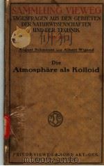 DIE ATMOSPHARE ALS KOLLOID PDF电子版封面