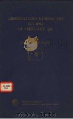 OBSERVATIONS DURING THE ECLIPSE OF FEBRUARY 1961 PDF电子版封面
