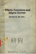 ELLIPTIC FUNCTIONS AND ELLIPTIC CURVES（ PDF版）