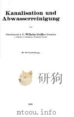 KANALISATION UND ABWASSERREINIGUNG     PDF电子版封面     