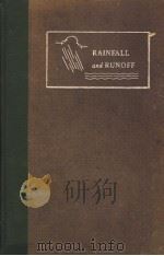 RAINFALL AND RUNOFF PDF电子版封面 EDGAR E.FOSTER