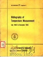 BIBLIOGRAPHY OF TEMPERATURE MEASUREMENT PDF电子版封面 LIEF O.OLSEN AND CARL HALPERN