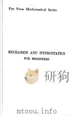 MECHANICS AND HYDROSTATICS FOR BEGINNERS     PDF电子版封面     