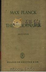 MAX PLANCK THERMODYNAMIK（ PDF版）