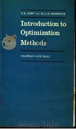 INTRODUCTION TO OPTIMIZATION METHODS PDF电子版封面 P.R.ADBY M.A.H.DEMPSTER